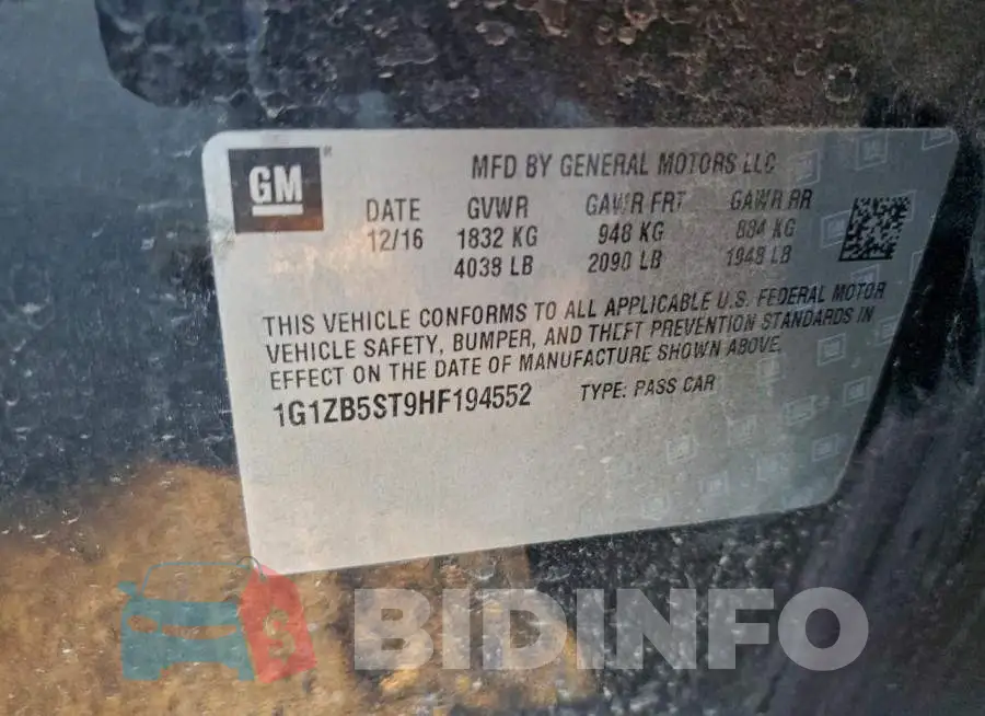 1G1ZB5ST9HF194552 Photo# 13