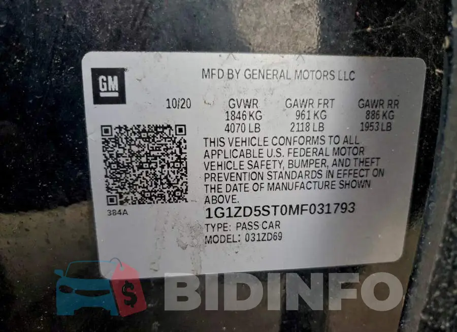 1G1ZD5ST0MF031793 Photo# 12