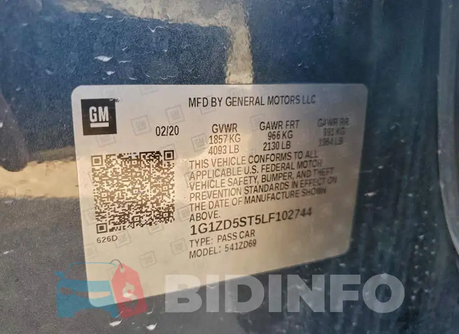 1G1ZD5ST5LF102744 Photo# 12