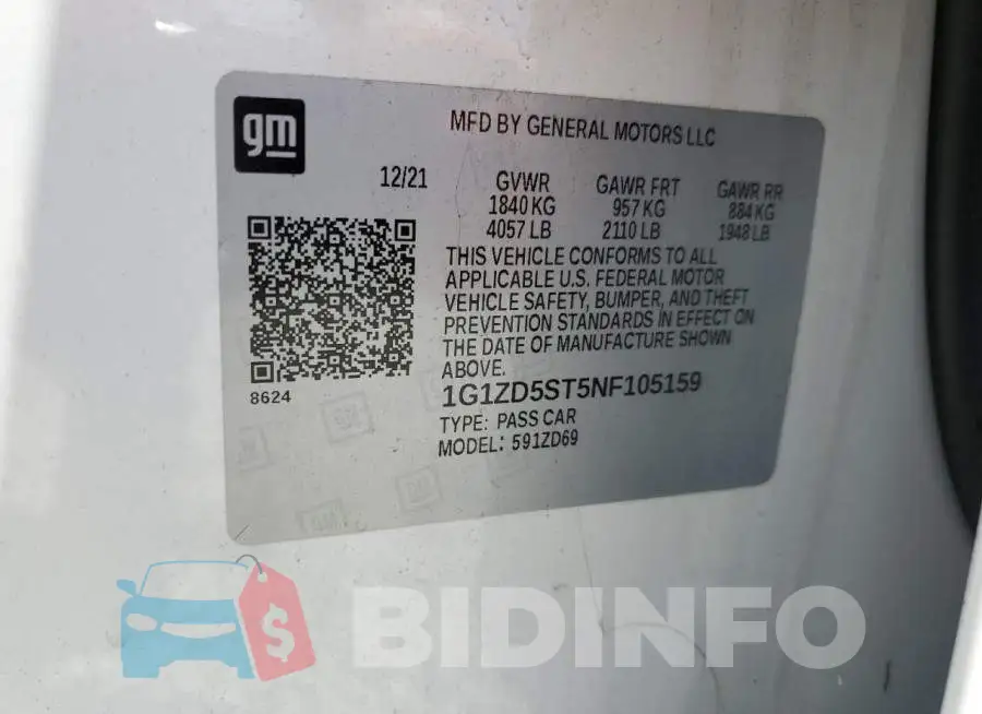 1G1ZD5ST5NF105159 Photo# 12