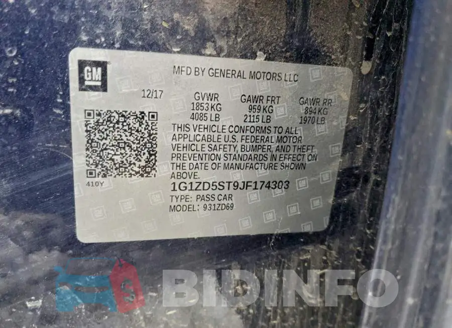 1G1ZD5ST9JF174303 Photo# 12