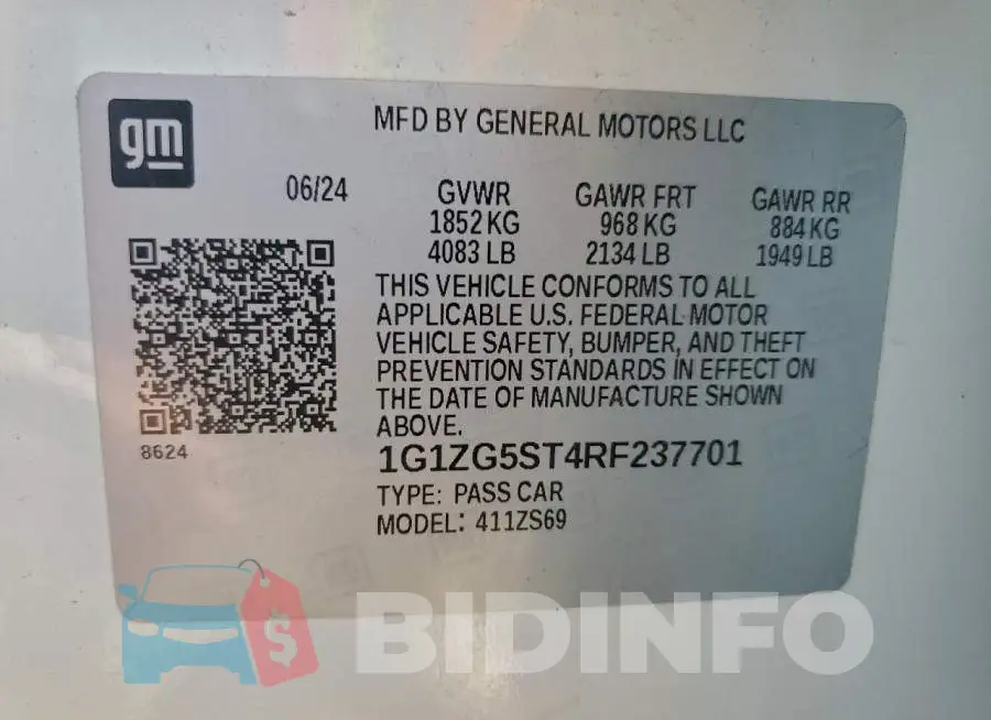 1G1ZG5ST4RF237701 Photo# 12
