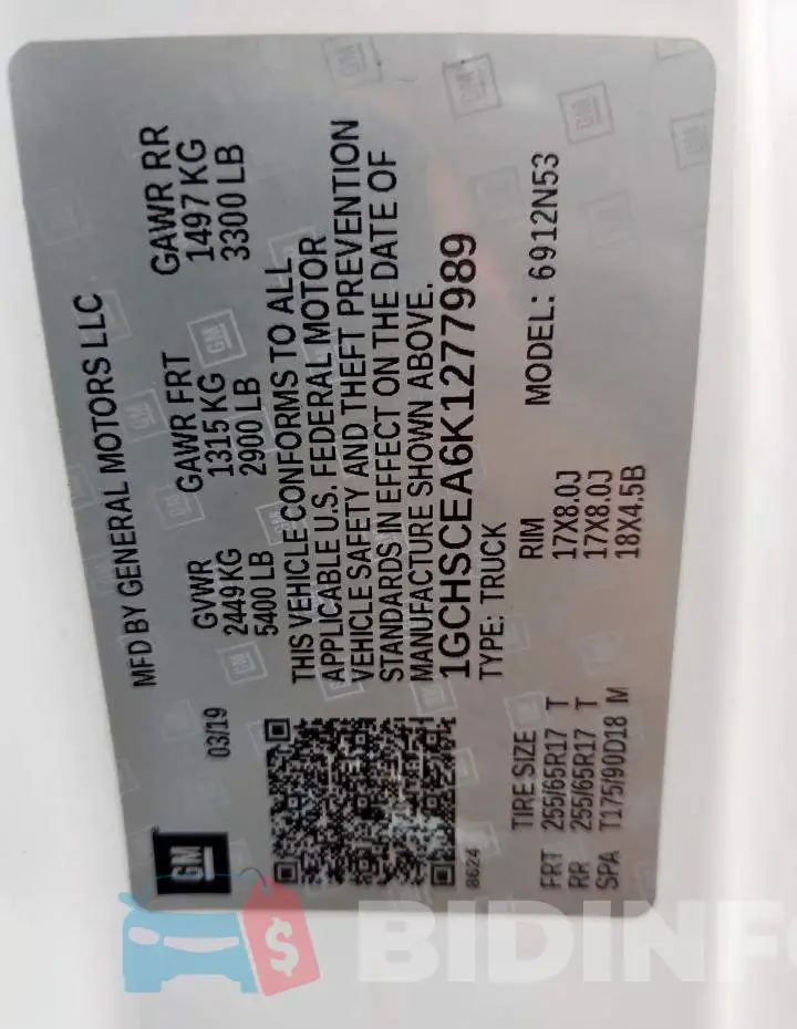 1GCHSCEA6K1277989 Photo# 12