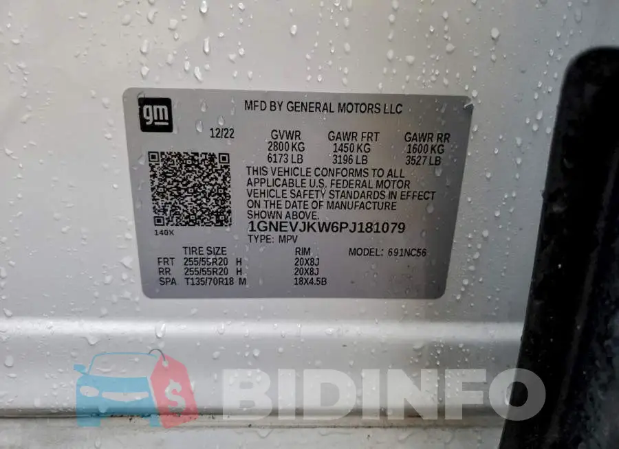 1GNEVJKW6PJ181079 Photo# 13