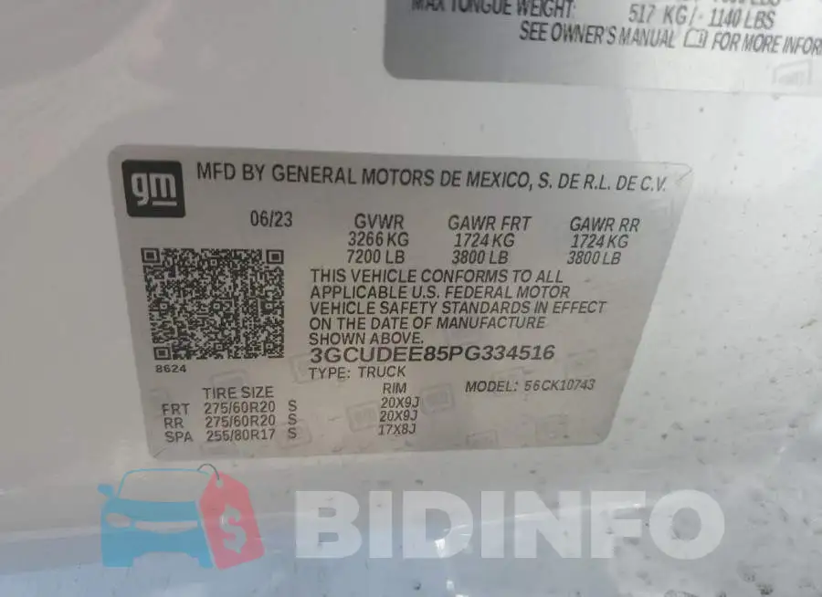 3GCUDEE85PG334516 Photo# 13