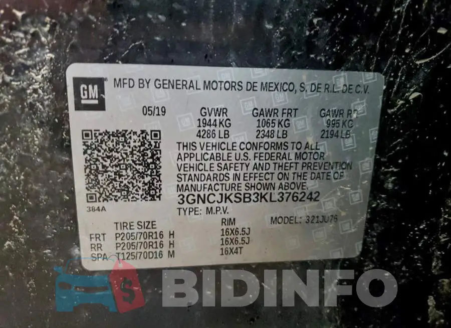 3GNCJKSB3KL376242 Photo# 13
