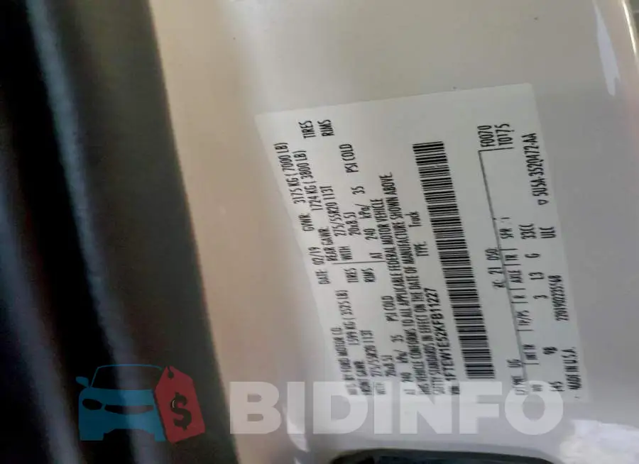 1FTEW1E52KFB11227 Photo# 13