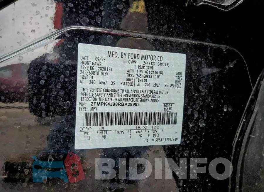 2FMPK4J98RBA29993 Photo# 13