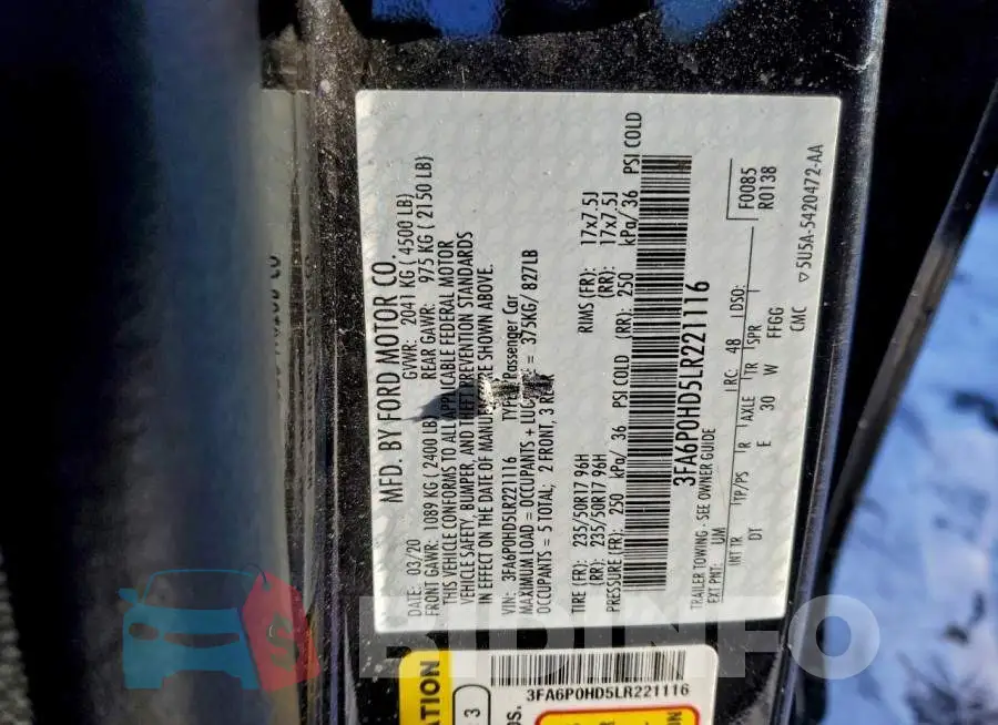 3FA6P0HD5LR221116 Photo# 12