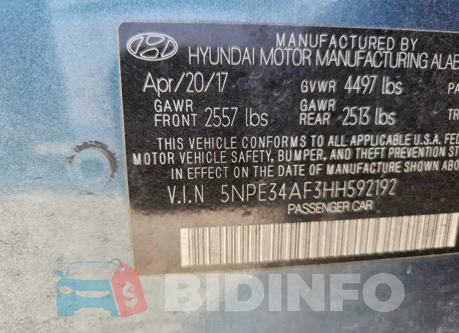 5NPE34AF3HH592192 Photo# 13