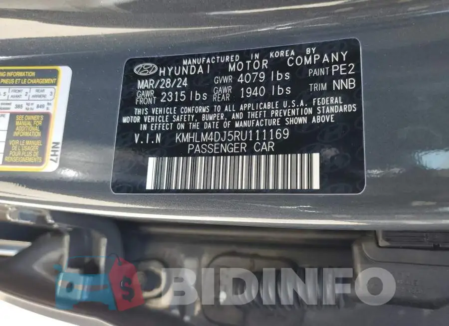 KMHLM4DJ5RU111169 Photo# 12