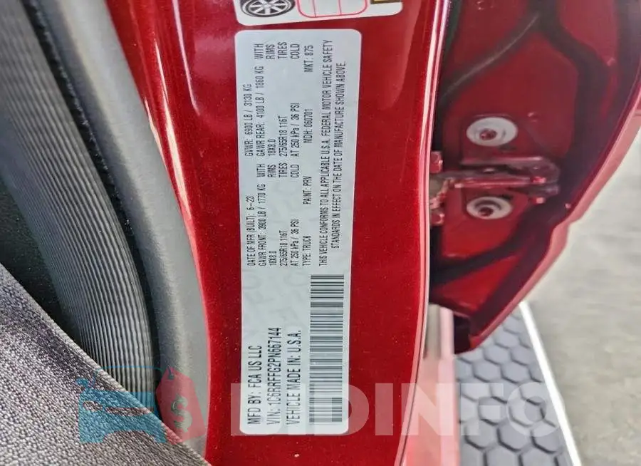 1C6RRFFG2PN667144 Photo# 13