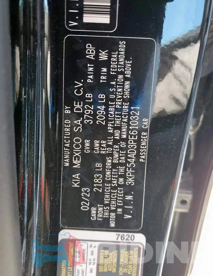 3KPF54AD3PE610321 Photo# 12