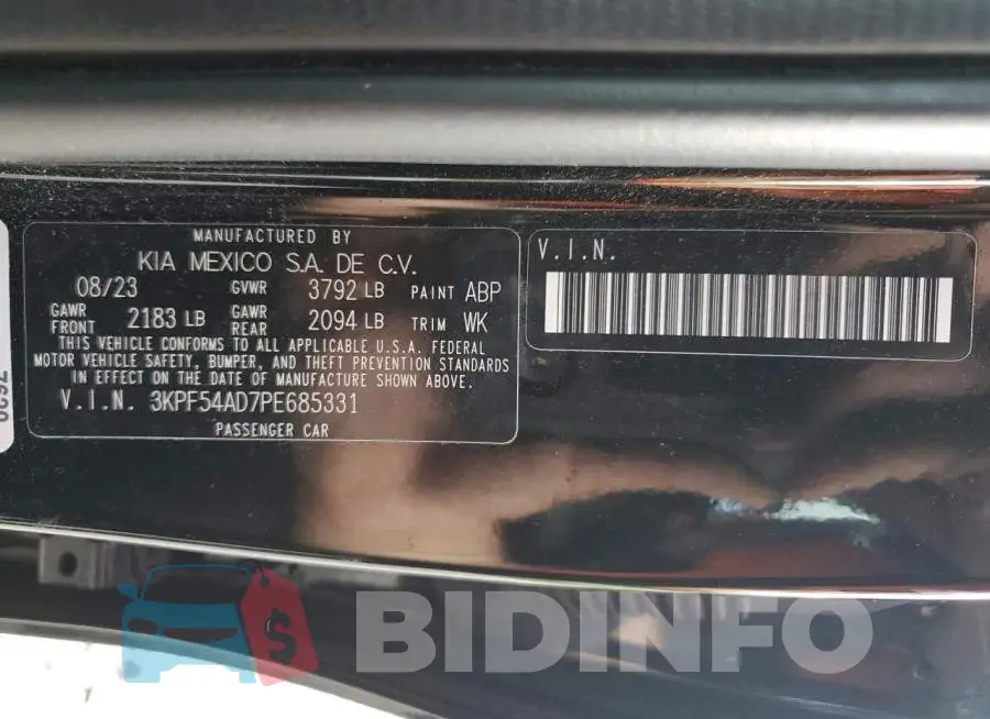 3KPF54AD7PE685331 Photo# 12