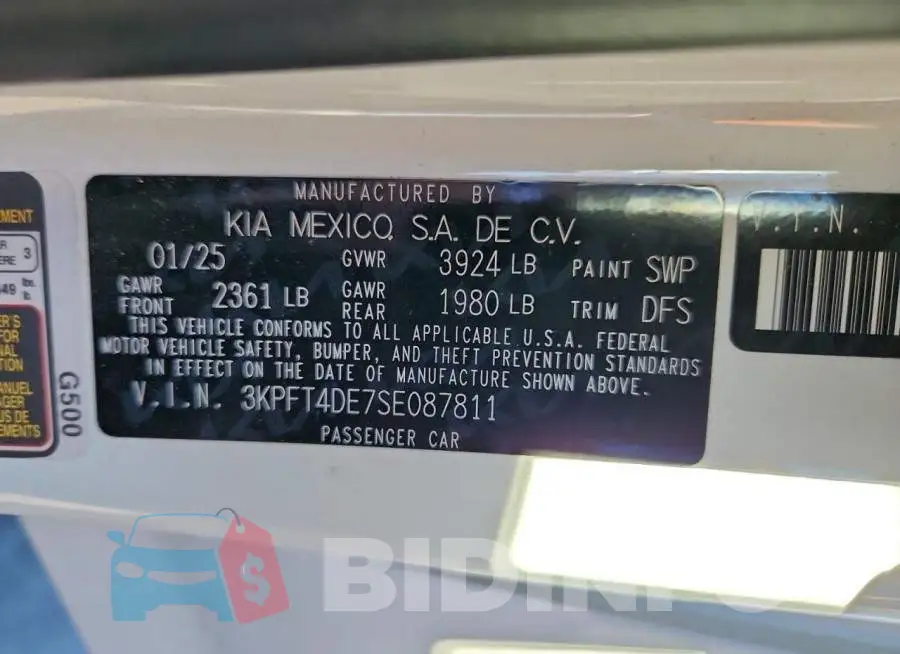 3KPFT4DE7SE087811 Photo# 13