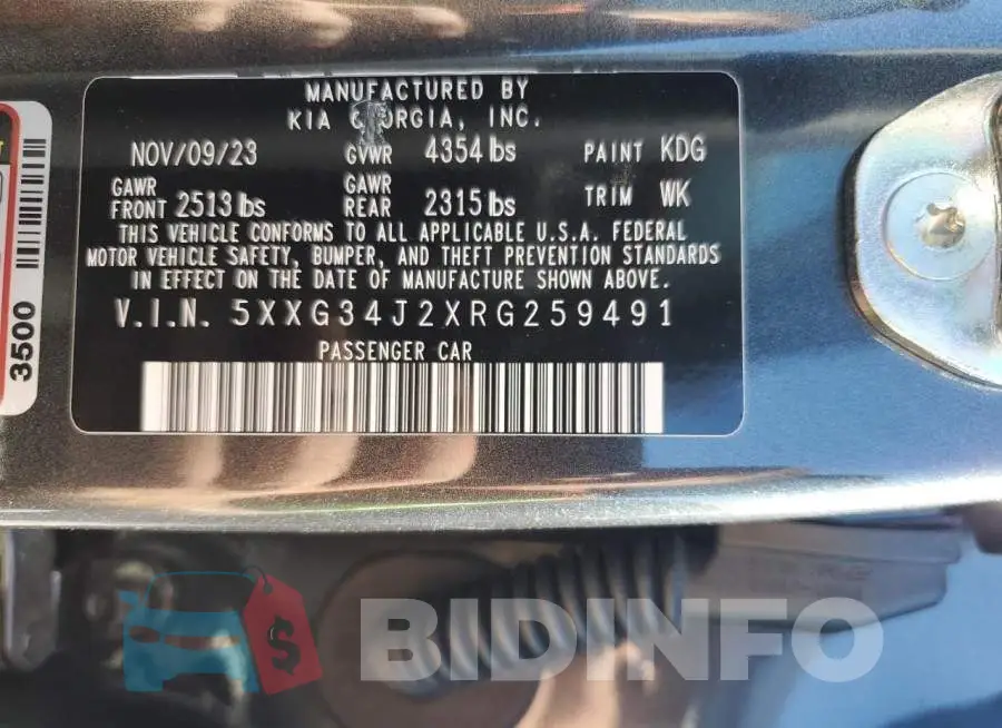 5XXG34J2XRG259491 Photo# 12