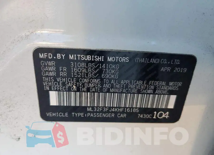 ML32F3FJ4KHF16185 Photo# 12