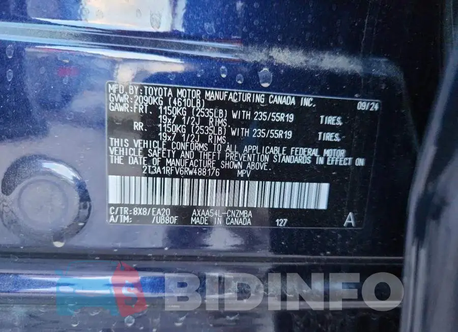 2T3A1RFV6RW488176 Photo# 14