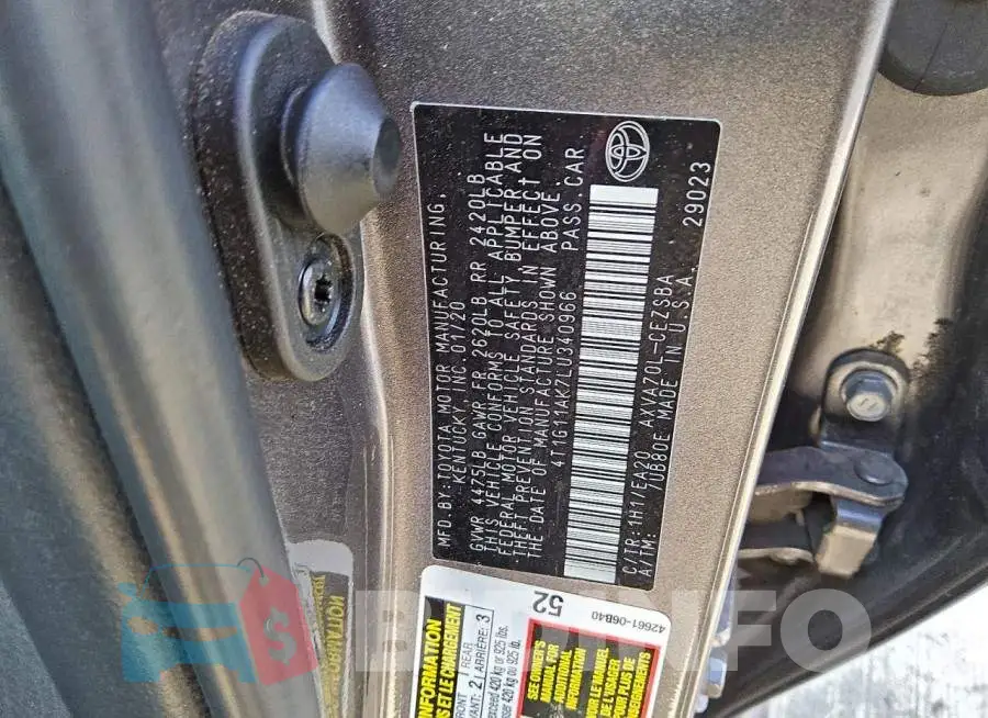 4T1G11AK7LU340966 Photo# 12