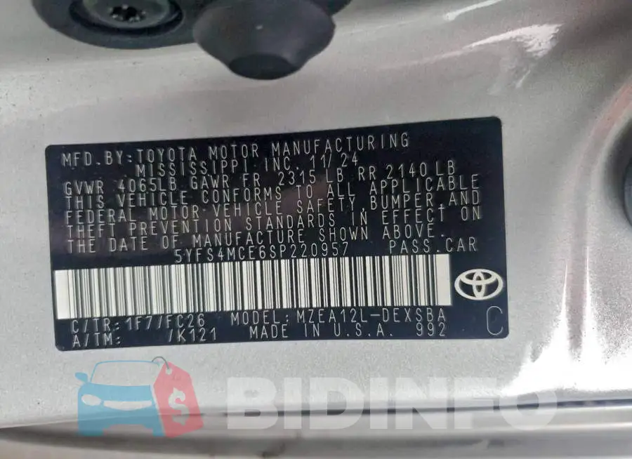 5YFS4MCE6SP220957 Photo# 12