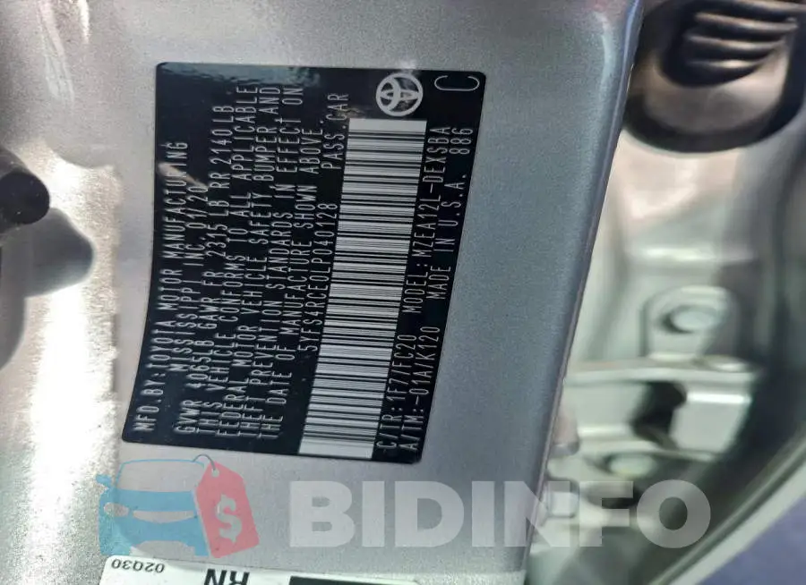 5YFS4RCE0LP040128 Photo# 12
