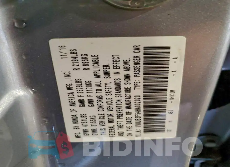 19UUB3F54HA002020 Photo# 12
