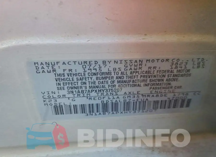 3N1AB7APXHY375207 Photo# 12