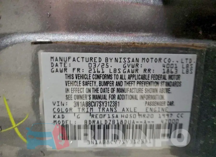 3N1AB8CV7SY312381 Photo# 12