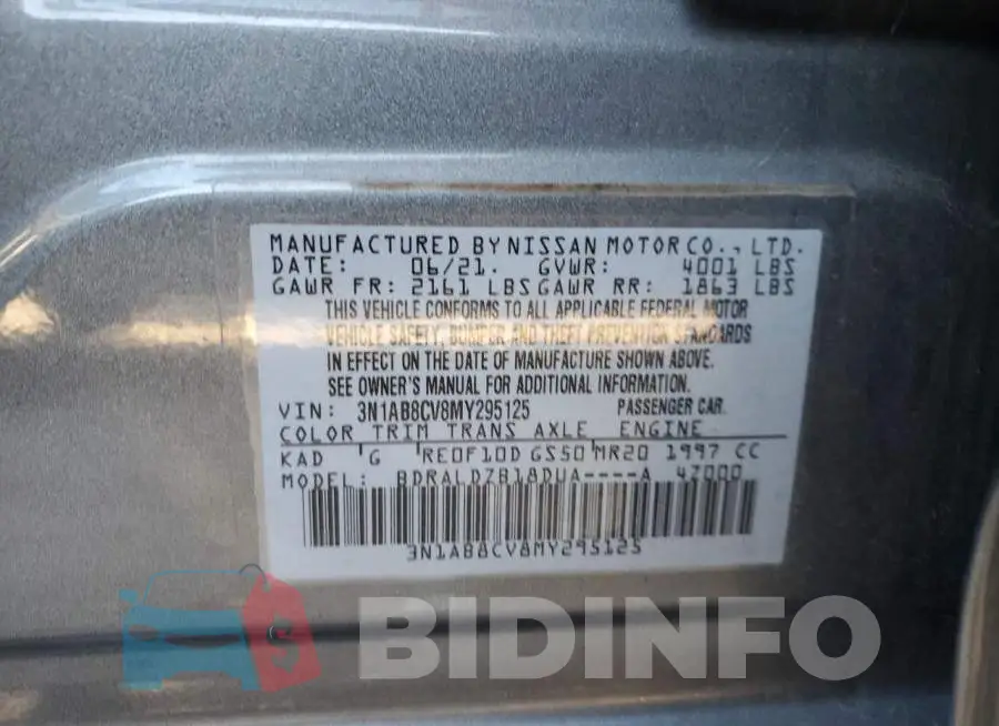 3N1AB8CV8MY295125 Photo# 13