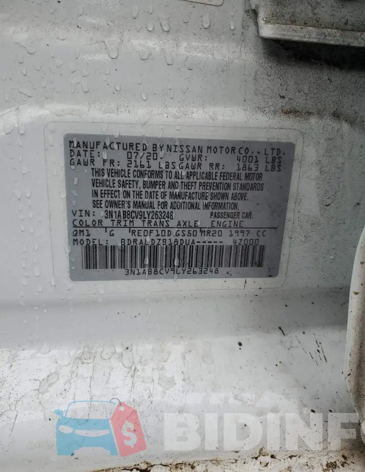 3N1AB8CV9LY263248 Photo# 12