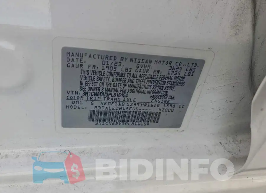 3N1CN8DV3PL816154 Photo# 12