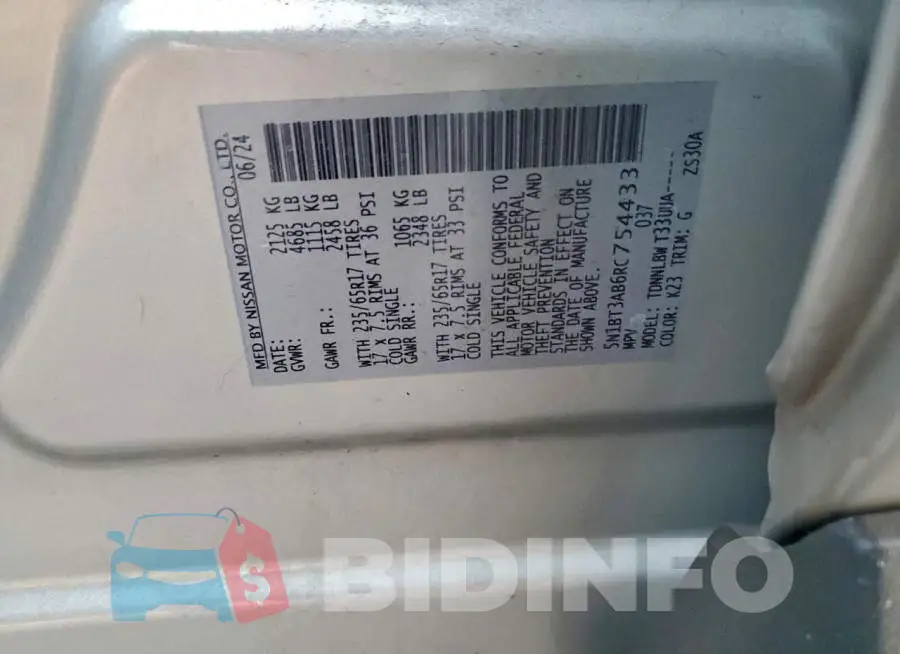 5N1BT3AB6RC754433 Photo# 12