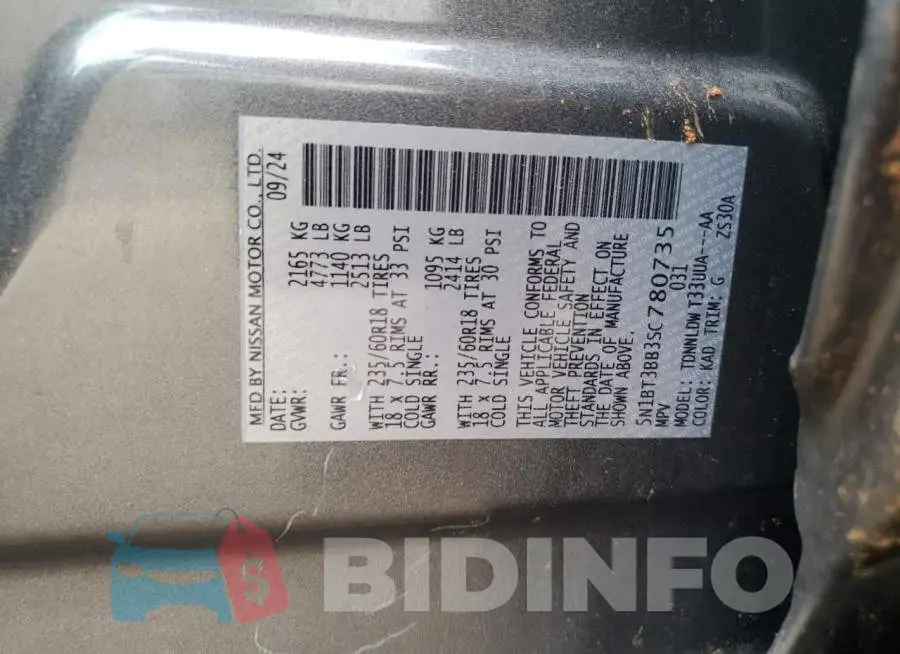 5N1BT3BB3SC780735 Photo# 13