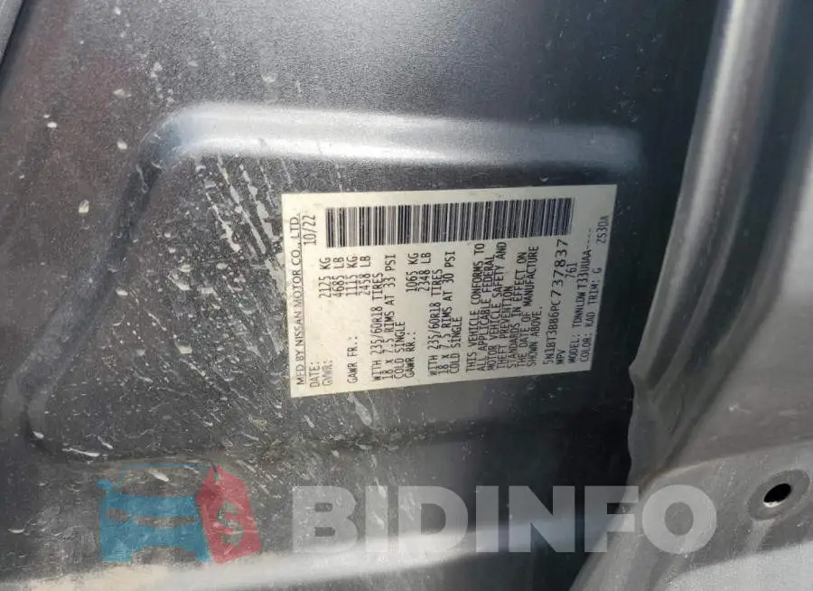 5N1BT3BB6PC737837 Photo# 13