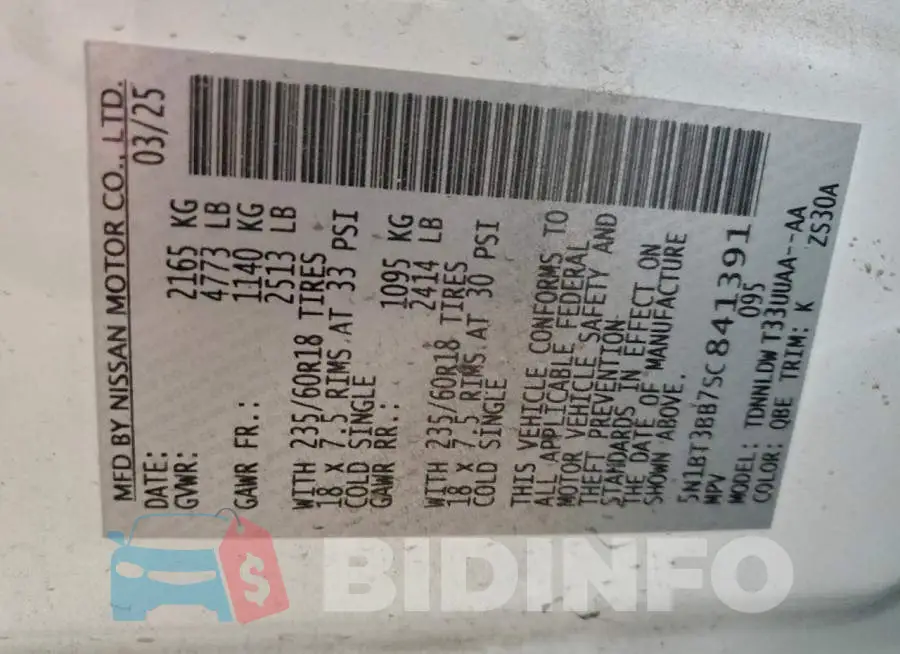 5N1BT3BB7SC841391 Photo# 13