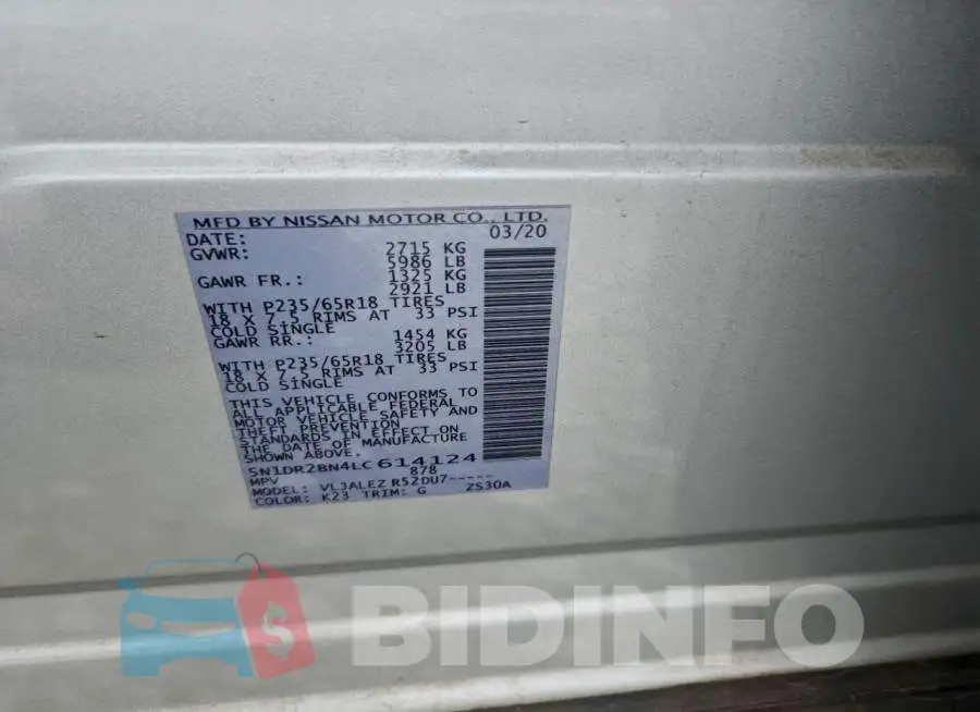 5N1DR2BN4LC614124 Photo# 13