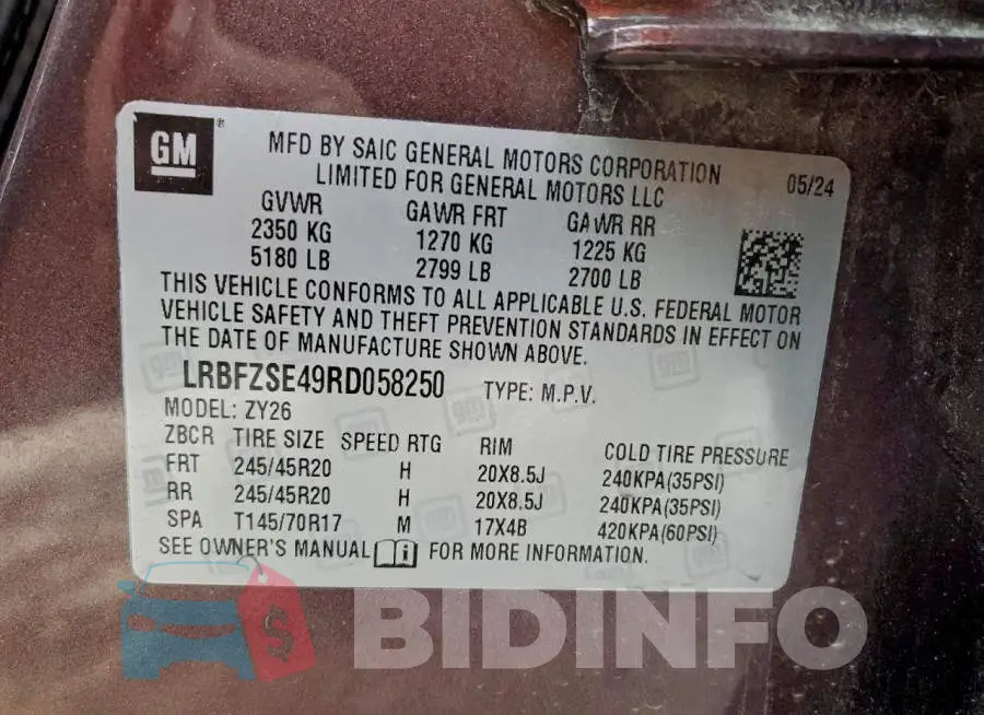 LRBFZSE49RD058250 Photo# 13