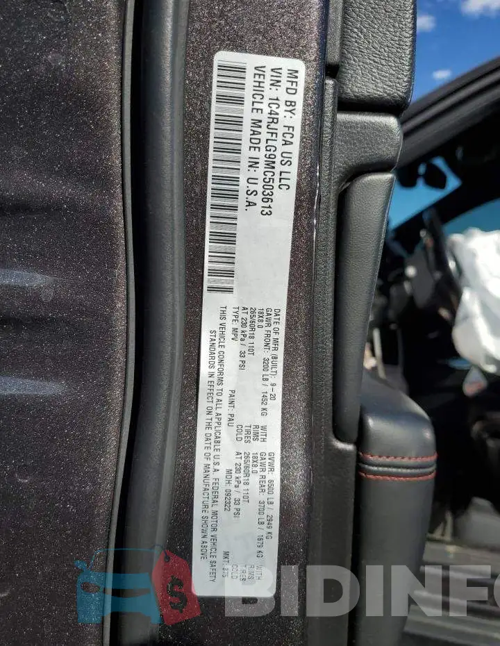 1C4RJFLG9MC503613 Photo# 13