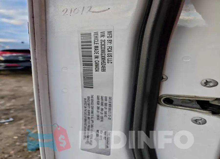 2C3CDXKGXMH524699 Photo# 12