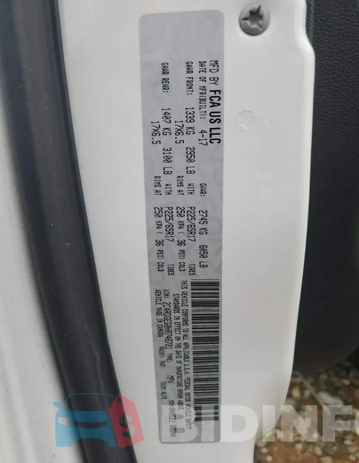 2C4RDGEG0HR746721 Photo# 13