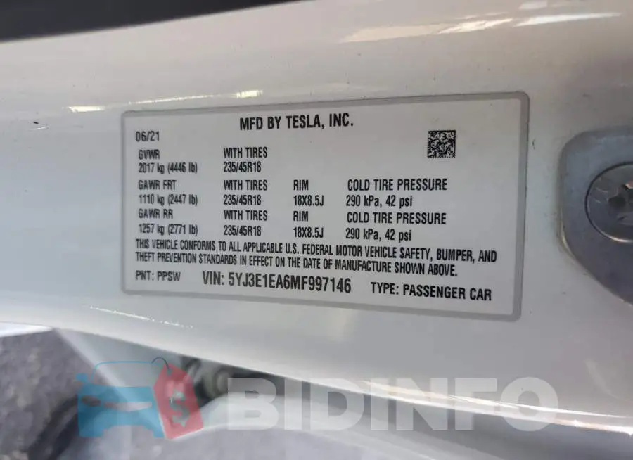5YJ3E1EA6MF997146 Photo# 12