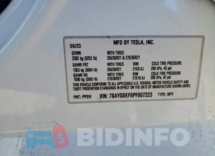 7SAYGDEF8PF807223 Photo# 13