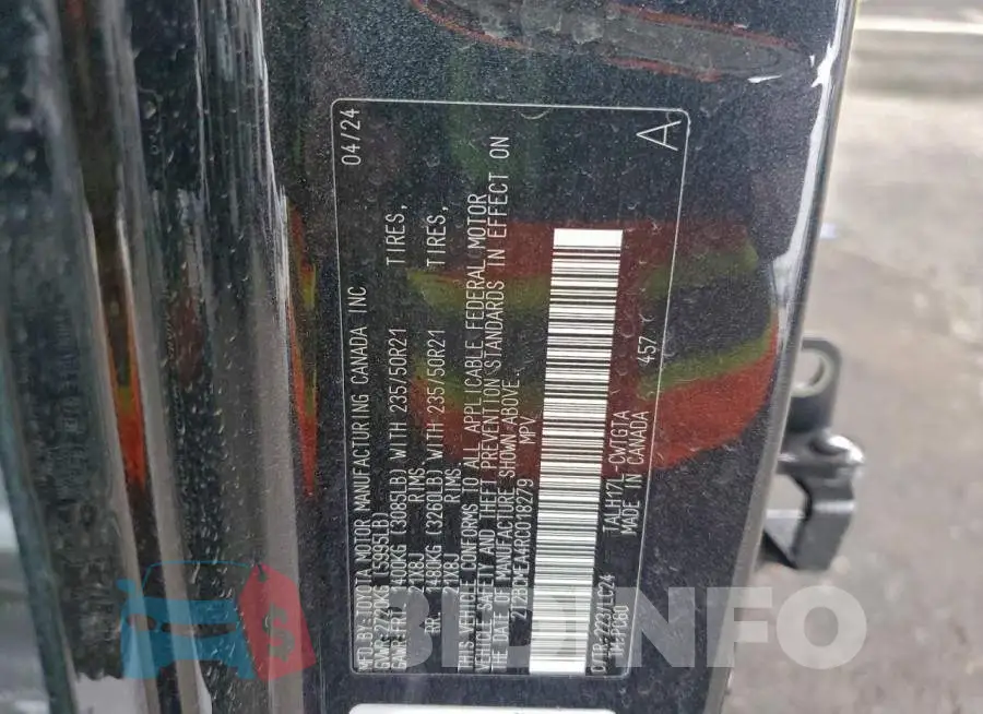 2T2BCMEA4RC018279 Photo# 13