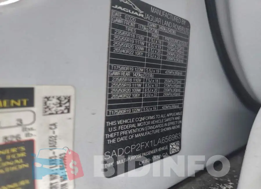 SADCP2FX1LA656963 Photo# 12