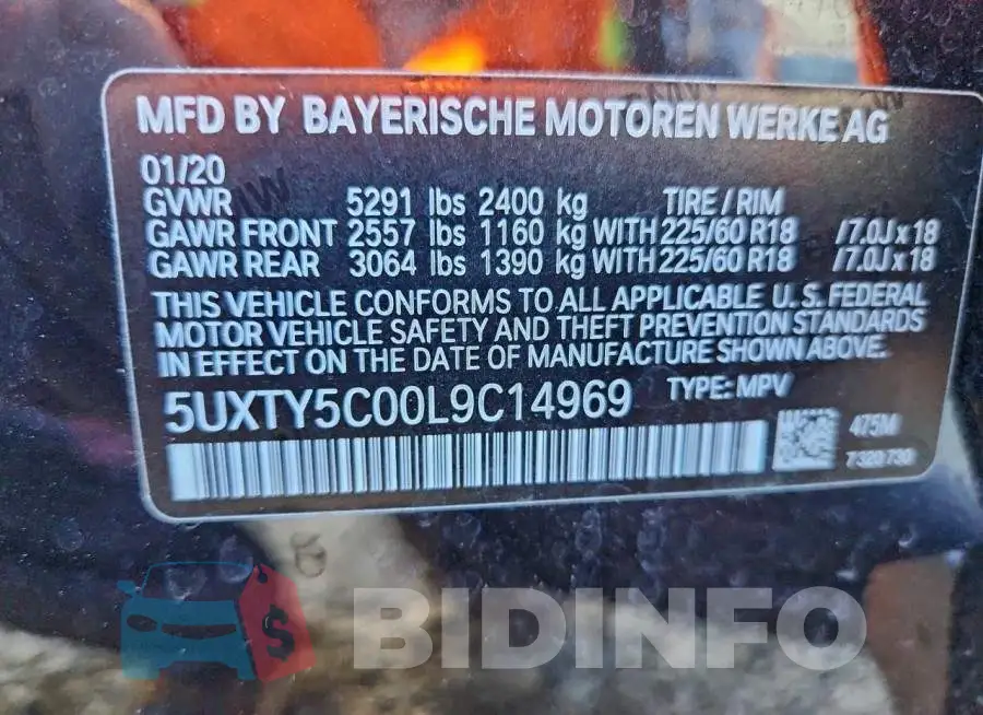 5UXTY5C00L9C14969 Photo# 14