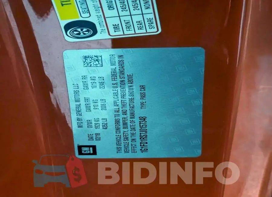 1G1FD1RS7J0157348 Photo# 12