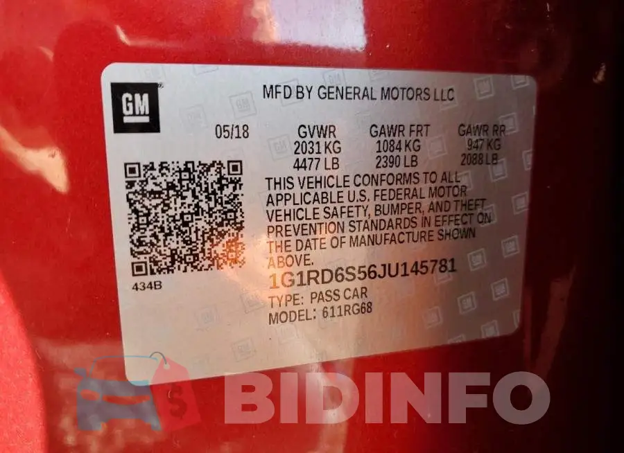 1G1RD6S56JU145781 Photo# 12