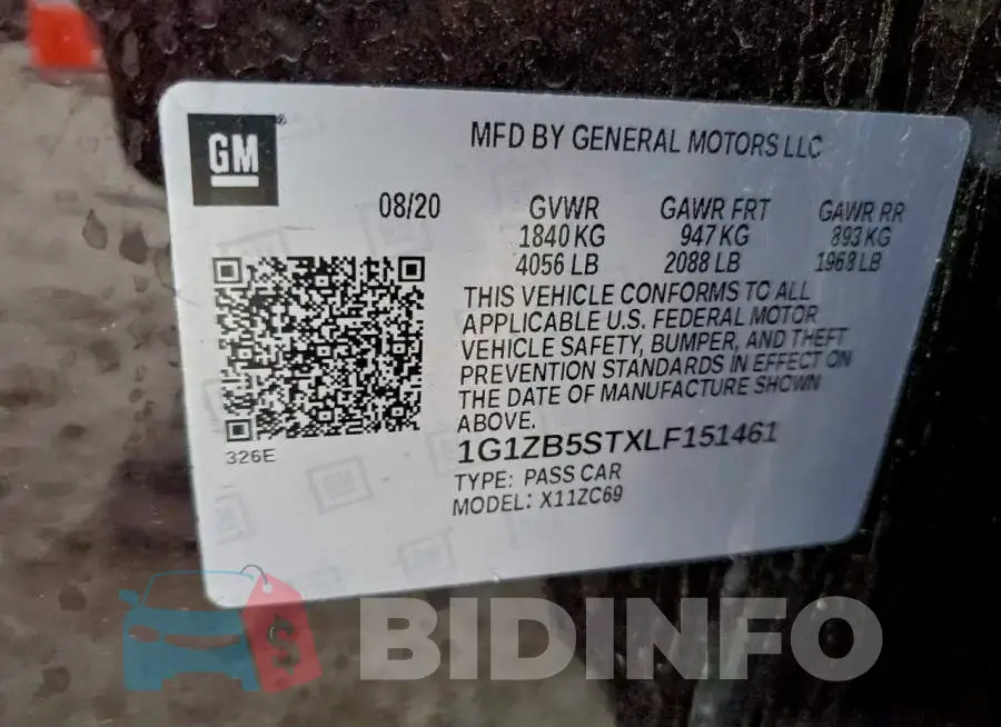 1G1ZB5STXLF151461 Photo# 12