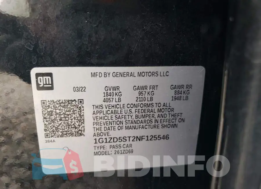 1G1ZD5ST2NF125546 Photo# 12