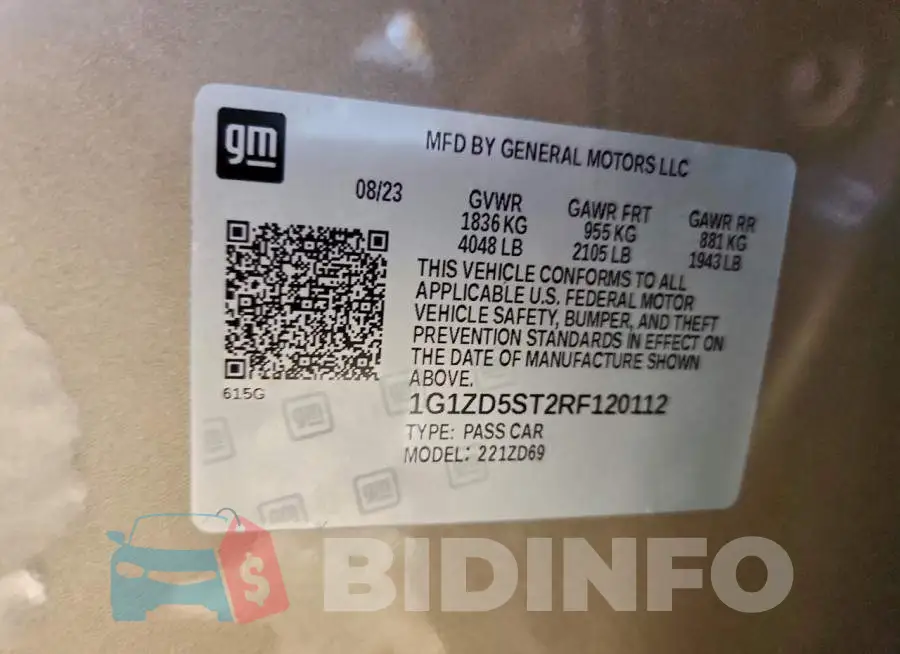 1G1ZD5ST2RF120112 Photo# 12
